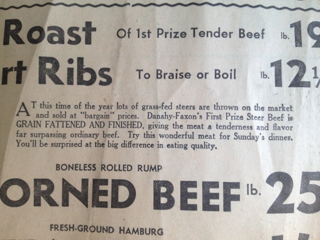 Could this be the turning point of American consumers' preferences from grass-fed to grain-fed?