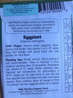 The back of the seed packet will tell you whether to start the seeds indoors or plant directly in the ground, when to plant, and how to do it.